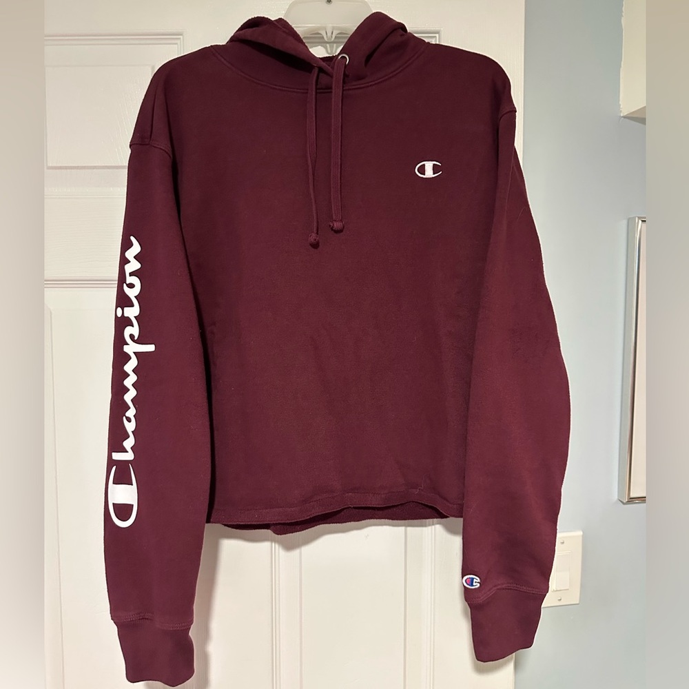 Champion Crop Hoodie Women’s Large